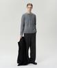 Liimaen Unisex Wool Blend Knit Top Dark Gray