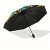 1pc Hogwarts Crest Harry Potter Automatic Umbrella - Foldable with 8 Iron Ribs, Portable for Outdoor, Gift, Outdoor Umbrell, Playful Accessory127