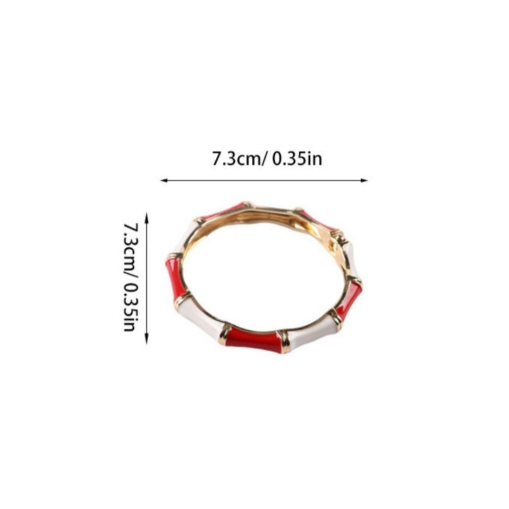 Dainty Colorful Bamboo Bangle Vintage Traditional Enamel Bangle Ethnic Elegant Hand Bracelet Girls