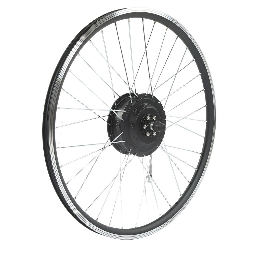 36V 500W Bike Motor Wheel Kit Bike Modified Brushless Toothed Motor Kit Front Drive Kit with LCD3 Panel Configuration