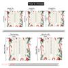 2pcs,2D plane printing Pattern Curtains Christmas Candy Snowflakes Berries (2) Durable 100% Polyester Fabric (without rod) Home