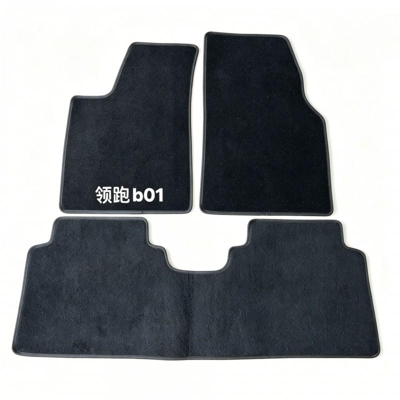 Black Velvet Car Floor Mats Set Leapmotor C01 C11 C10 Lafaa5 B10 B01 A10 C16 Anti-Slip Full Coverage Carpet Style