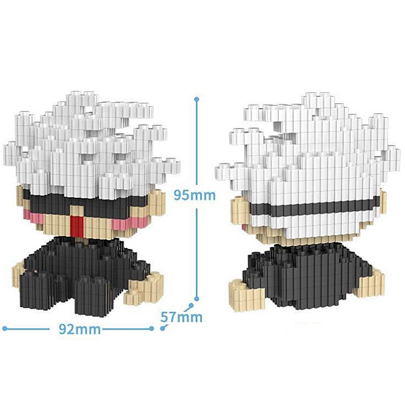 Fun Assembled Building Blocks Spell Counterattack Gojo Satoru Xia Youjie Japanese Knotweed Building Blocks Game Leisure Toys