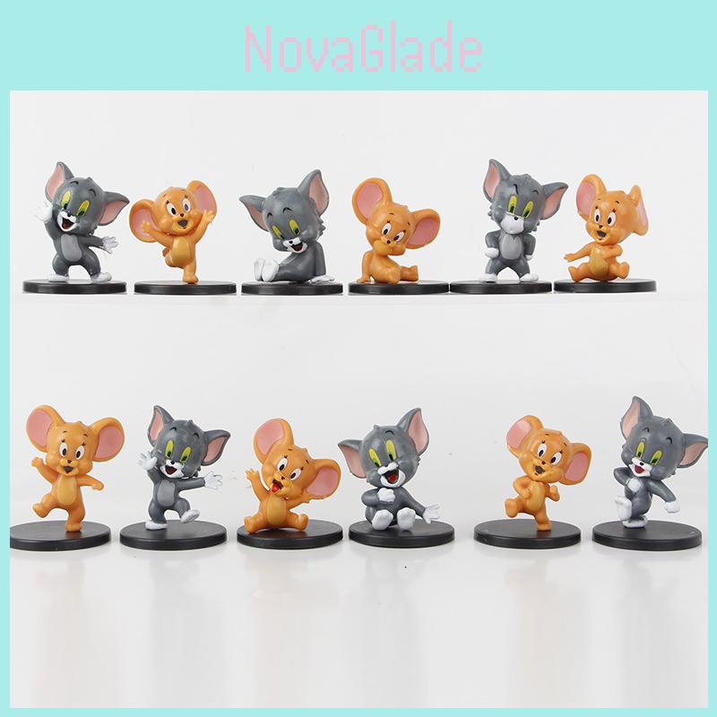Adorable Tom And Jerry Q Version Collection Pvc Toy Figures Blind Box Decor