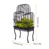 1:12 Puppenhaus Mini Eisen Kunst Vogelkäfig Modell Puppenhaus Miniatur Vogelhaus Garten Dekor Spielzeug Puppe Micro Szene Bau Requisiten