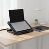 CPU Cooling Foldable Laptop Table Colored Lights Portable Notebook Riser Fan USB Ports Phone Holder Laptop Stand Holder