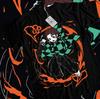 Anime Tanjiro Flame Demon Slayer Kimetsu No Yaiba Black T-Shirt