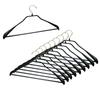 MAWA Hangers for Suits and Coats with Body Form Bars S Warranty No-Slip (Women's M, Men's & M), Black, 10-Piece Set, 4431, 10-Year