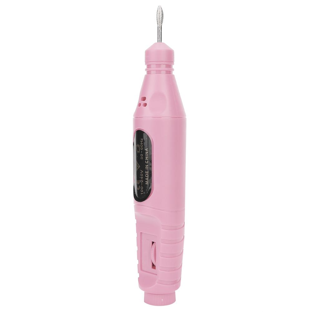 USB Portable Electric Nail Drill Machine Nail Drill Manicure Nail Polisher Tool KitPink USB