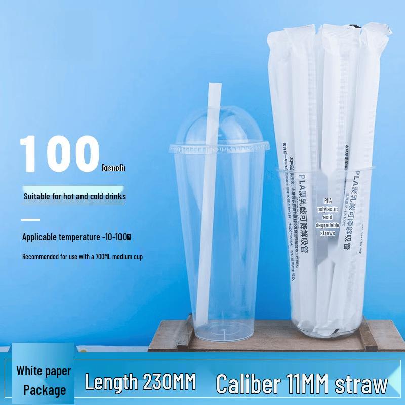 Hanyou Individually Wrapped PLA Disposable Straws