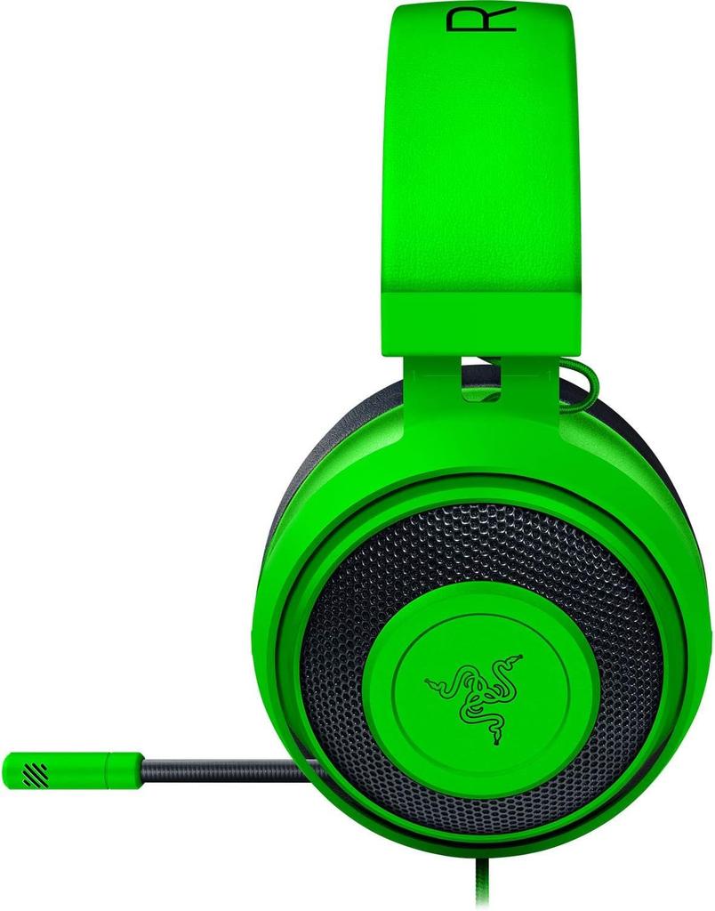Kraken Green Słuchawki Gamingowe Połączenie Analogowe PS4 PS5 PC Switch Smartfon Podkładka z Żelem Chłodzącym RZ04-02830200-R3M