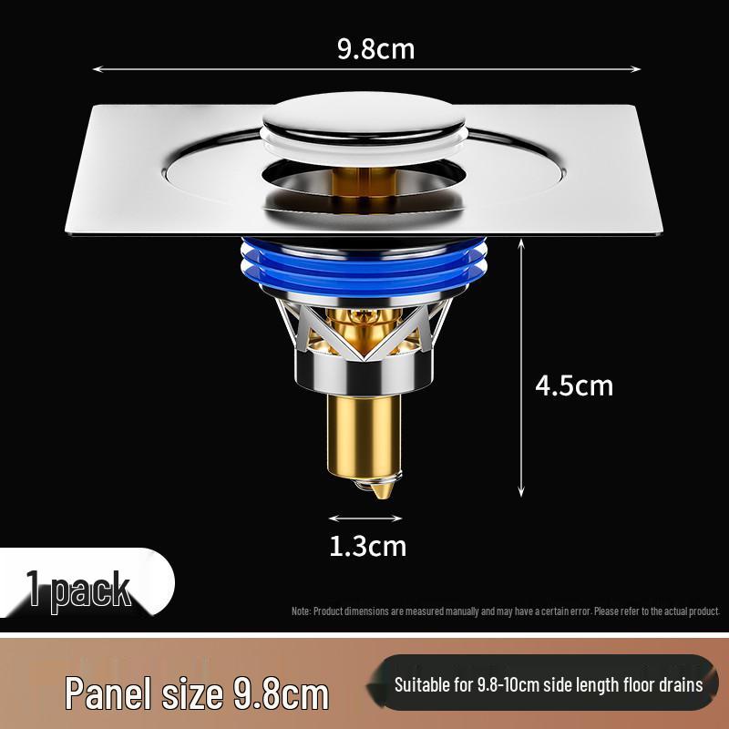 

Durable Magnetic Floor Drain with Insect and Odor-Proof Core, Anti-Backflow Bathroom Sewer Solution