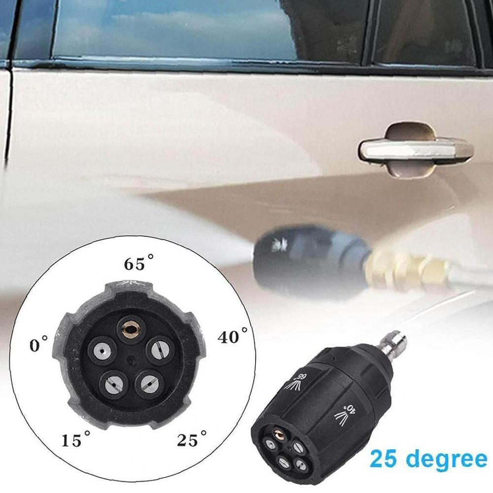 0/15/25/40/65 Degrees Nozzle 5 In 1 Adjustable Head Tips