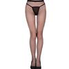 Dame Sexy Temptation Skrittløs Nettstrømpe Sort Tights Netting Åpent Skritt Nettstrømper Stretch Tights