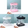 Moderne minimalistische durchsichtige PVC-Kosmetiktasche mit großem Fassungsvermögen für Reisen und Aufbewahrung