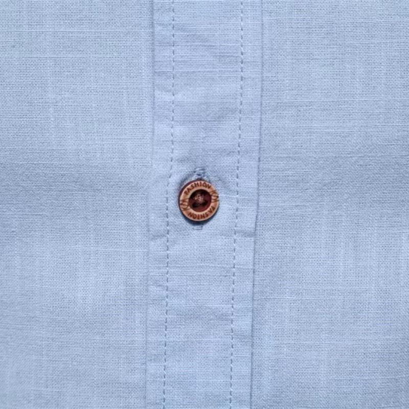 Men's Cotton-Linen Casual Long-Sleeve Shirt - Japanese Style