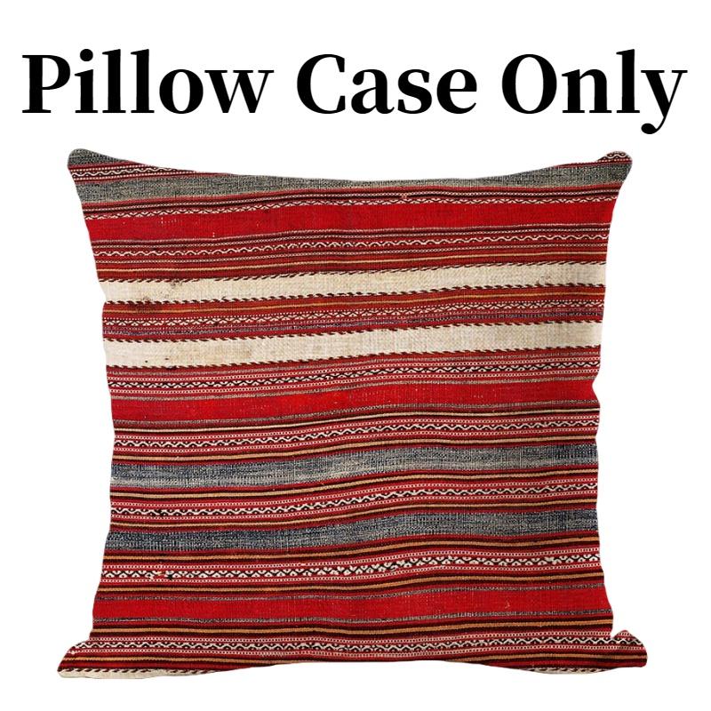 Bohemian Kilim Style Linen Pillow Cover 45x45cm For Home Dcor