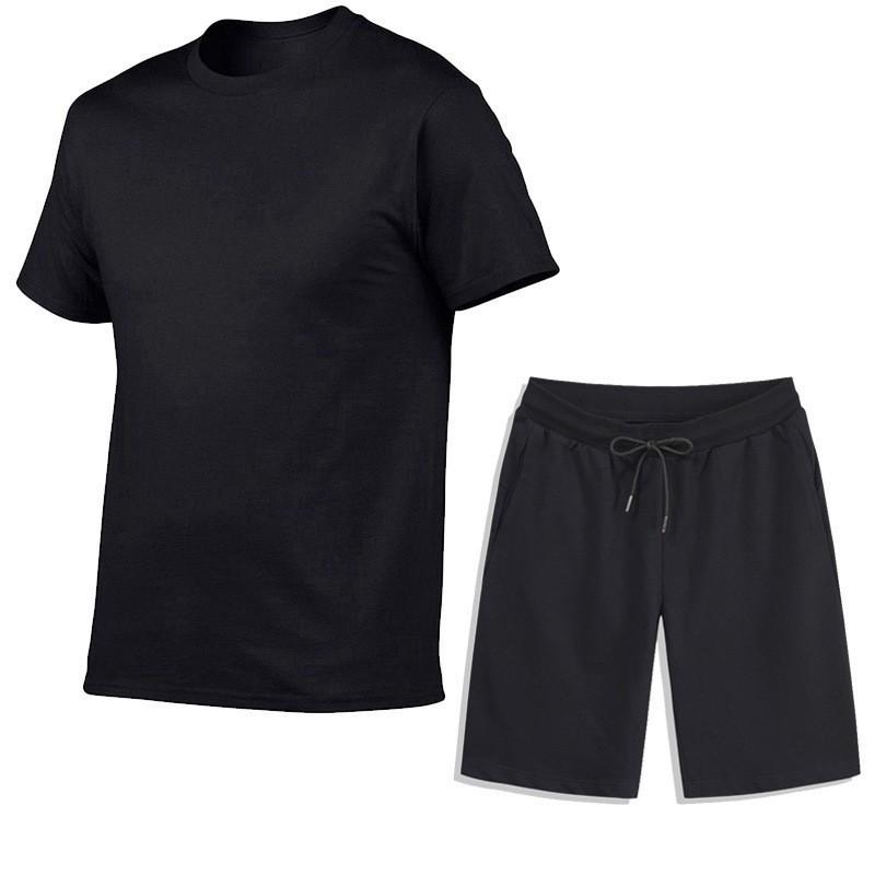 Herren Sommer Sport Freizeit Set: T-Shirt & Shorts für Fitness & Laufen