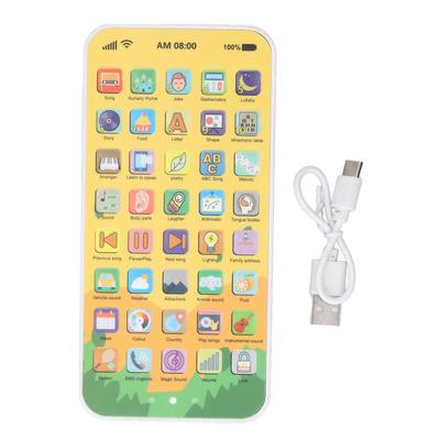 Dokunmatik Ekranlı Erken Eğitim Telefonu 40 Düğmeli Çok İşlevli Şarj Edilebilir Simüle Edilmiş Bebek Oyuncak Telefonu