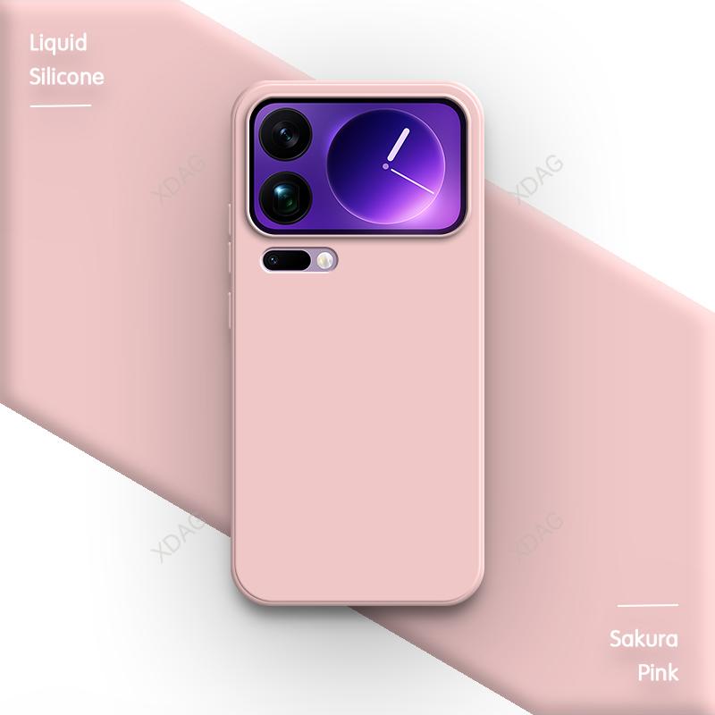 Soft Back Cover Phone Case for Xiaomi 17 Pro Max Ultra 5G Funda Liquid Silicone TPU Simple Original Shell 17Pro 17Ultra Xiaomi17