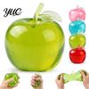 Hand Exerciser Squeezer Apple Squishy Stress Relief Ball, Transparent Fidget Toy, Squeeze Sensory Toy Soft Tpr Pinch for Adults Kids, Cute Fruit