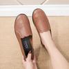 New Spring and Autumn Shoes Single Shoes Soft Sole Elderly Leather Shoes Flat Sole Four Seasons Shoes Middle Old Ladies Doudou Shoes