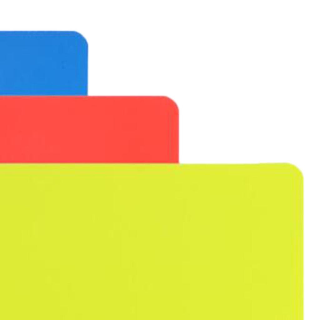 Red Yellow Blue Referee Cards PVC Penalty Card Kit for Football Official School Match Games