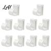 Eave Light Cord Holders Outdoor String Clips Black Plastic Organize Hooks Pergola Lighting Fasteners Weather Resistant Snap-on for Garden