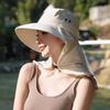 Women Sun Hat Bucket Hat with Large Shawl for Travel Hiking Shopping