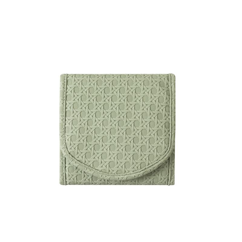 1pc Pu Leather Travel Jewelry Organizer Case Foldable Jewelry Roll Journey Rings Necklaces Earrings Brooches Bracelets