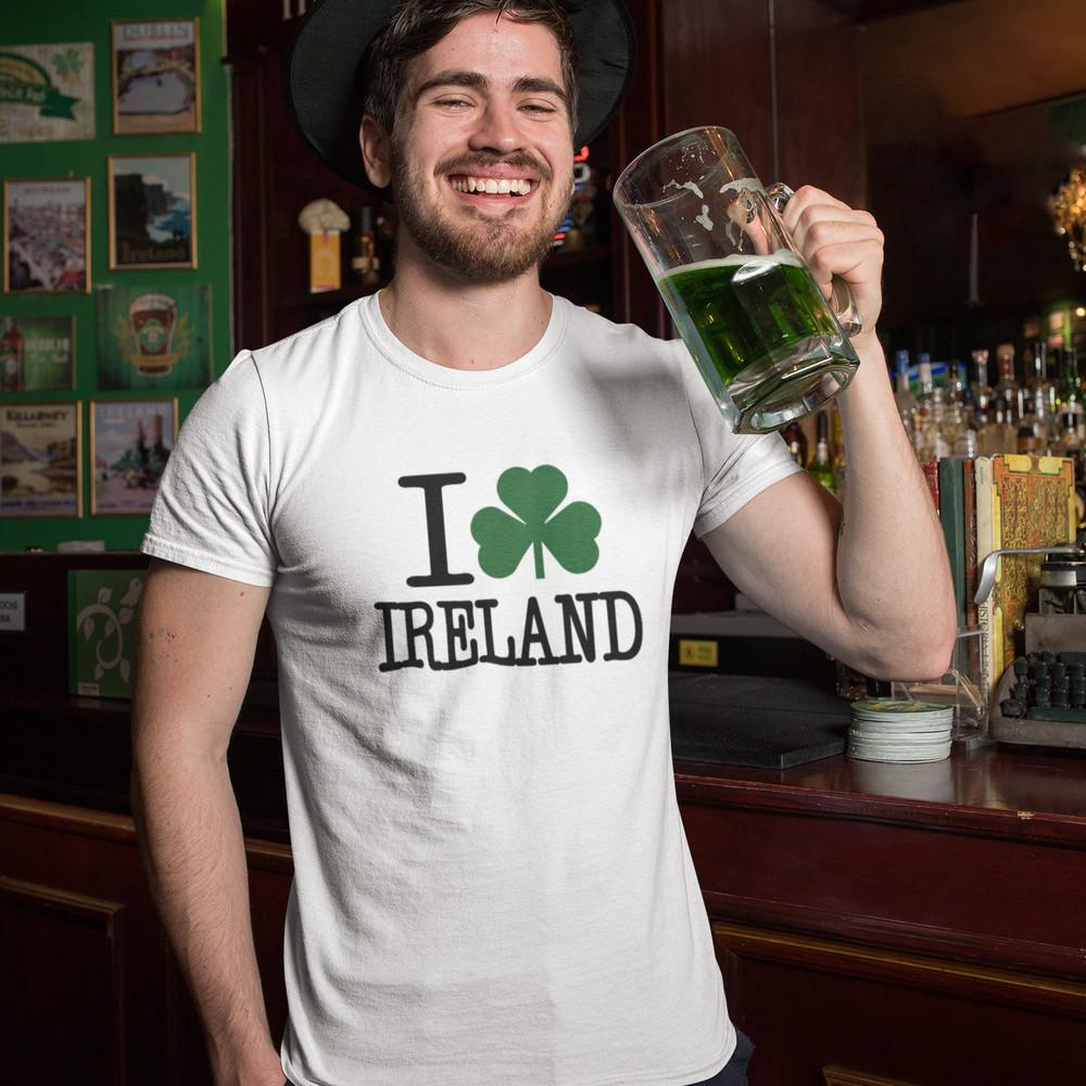 Я ШАМРОК (ЛЮБИТЬ) Футболка ИРЛАНДИЯ (День Святого Патрика Эйре Нью-Йорк Ирландское Веселье Смешной Дублин) Футболка Unisex XXXXL