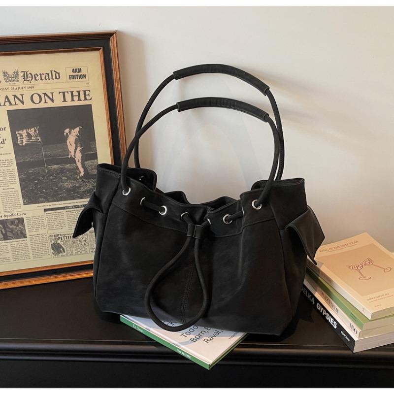 Fashionable Large-capacity Bag for Commuting, Women's Single-shoulder Underarm Bag for Work, Office Tote Bag, Bucket Bag