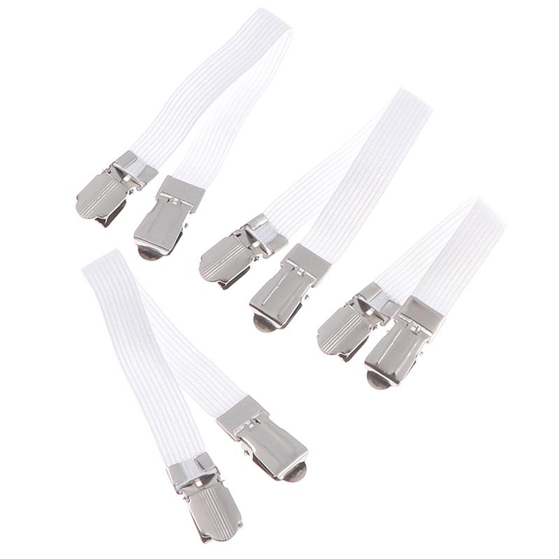 4Pc Ironing Board Cover Clip Fasteners Tight Fit Elastic Brace Ties Straps Grips