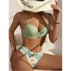 Bikini split suspender three-piece swimsuit women's bikini