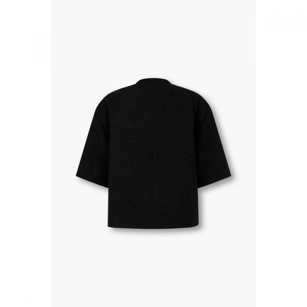 Studio Tomboy Tweed Short Sleeve Jacket 9175212982