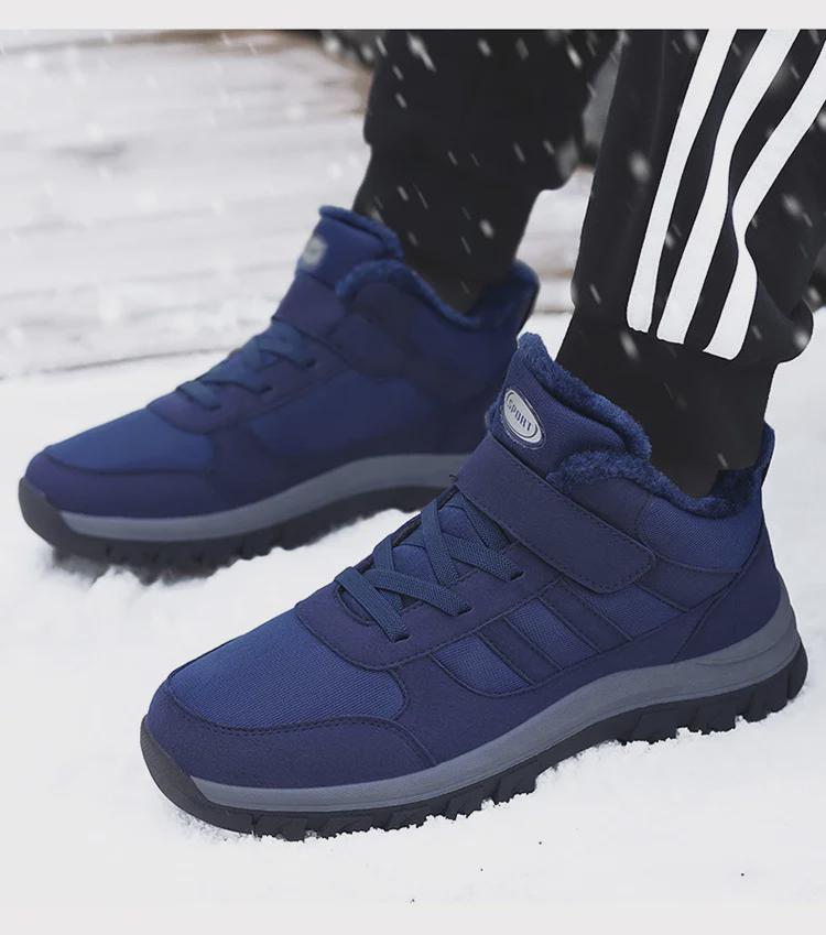 Women's & Men's Winter Walking Shoes MX1666 - Warm, Velvet-Lined, Large Size, High Top, for Middle-Aged & Elderly