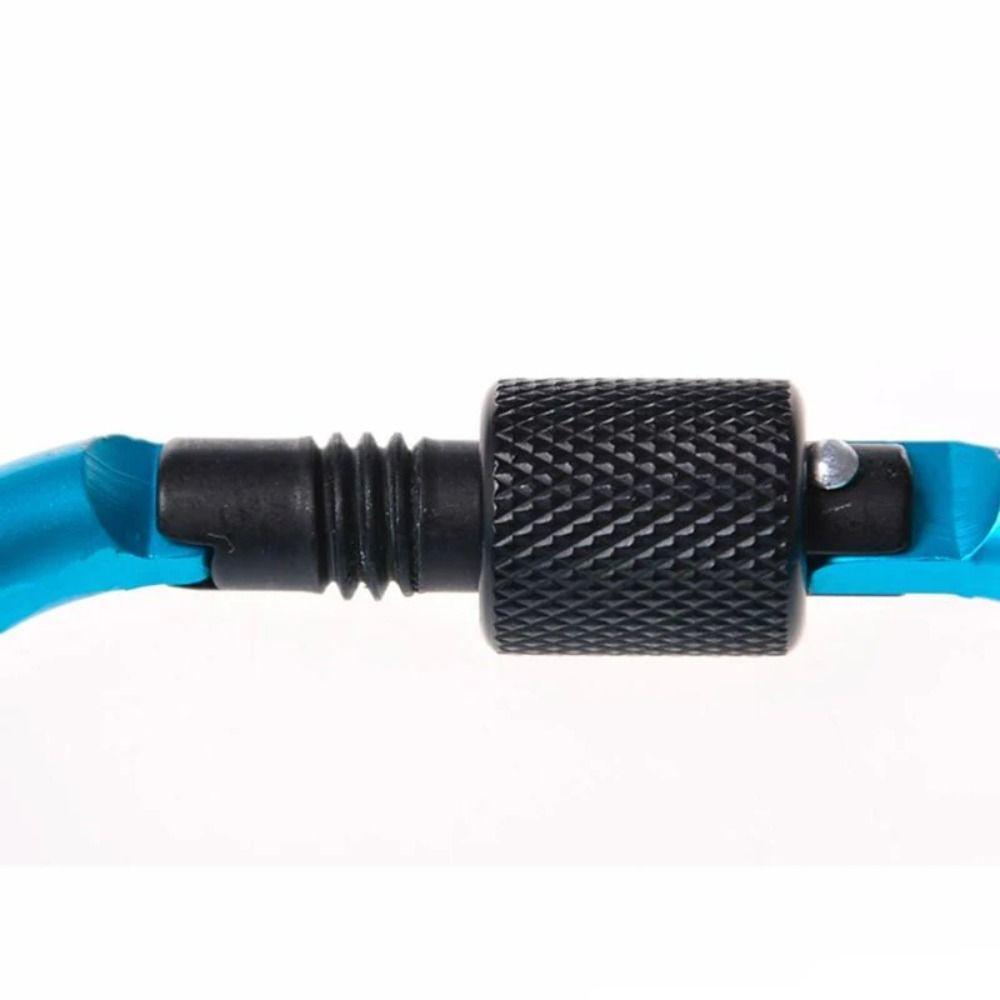 D-shape Quick Release Carabiner Electrophoresis Outdoor Sports Buckle  Outdoor Camping