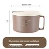 304 Stainless Steel Instant Noodle Bowl with Lid
