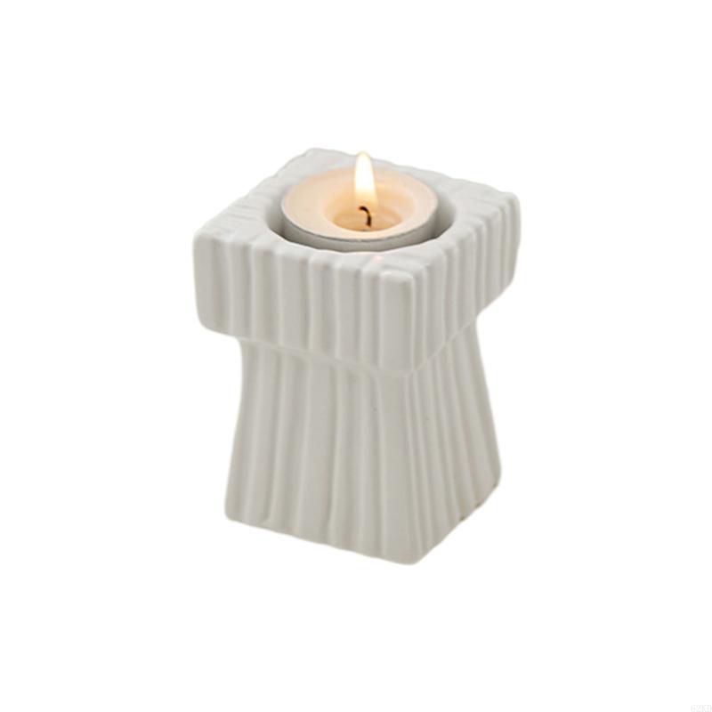 62KD Tea Light Holder, Square Small Holder Bulk for Wedding Centrepies