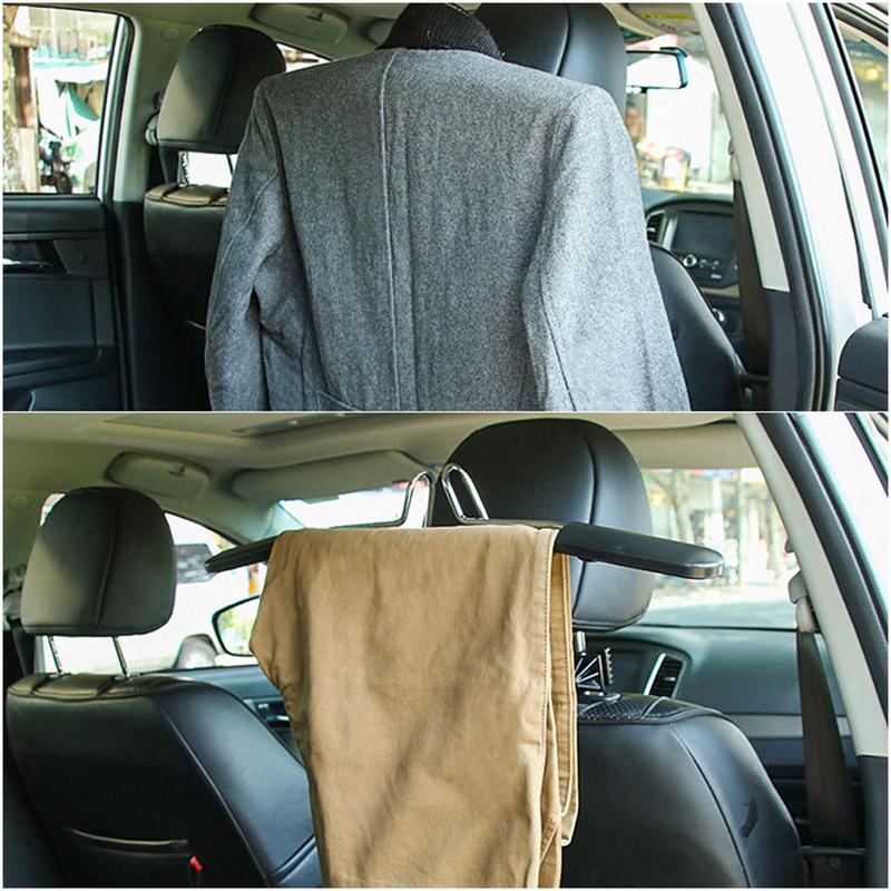 Kleiderbügel für Auto Abnehmbare Kopfstütze Kleiderbügel Platzsparender Bügel Rücksitz Kleiderbügel für Anzüge Hemden Pullover