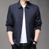 Middle-aged Men's Jacket Top Autumn New Long-sleeved Business Casual Lapel Breasted Men's Jacket Dad Jacket