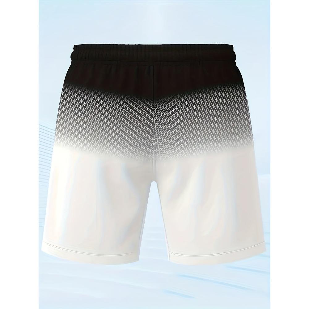 Fashion two-piece men's pattern printed summer fashion set