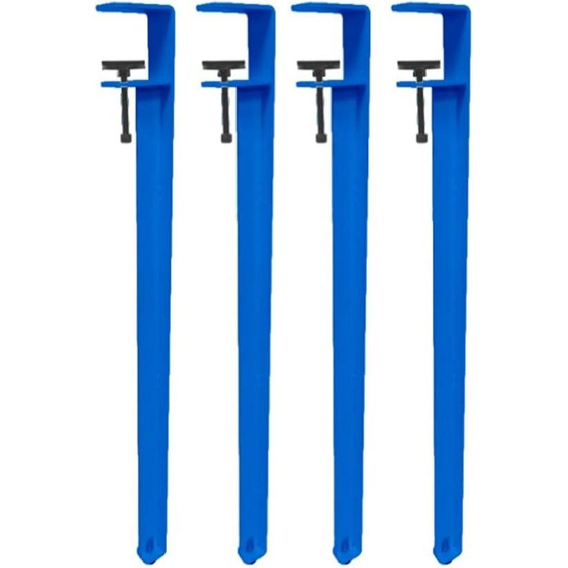 4 Stück Metall-Tischklemmenbeine,Verstellbare Kaffeetischbeine,F-Form Esstischfuß,Eisen Werkbankstützbeine,DIY Bartische Beine,Kein Bohren Design,mit