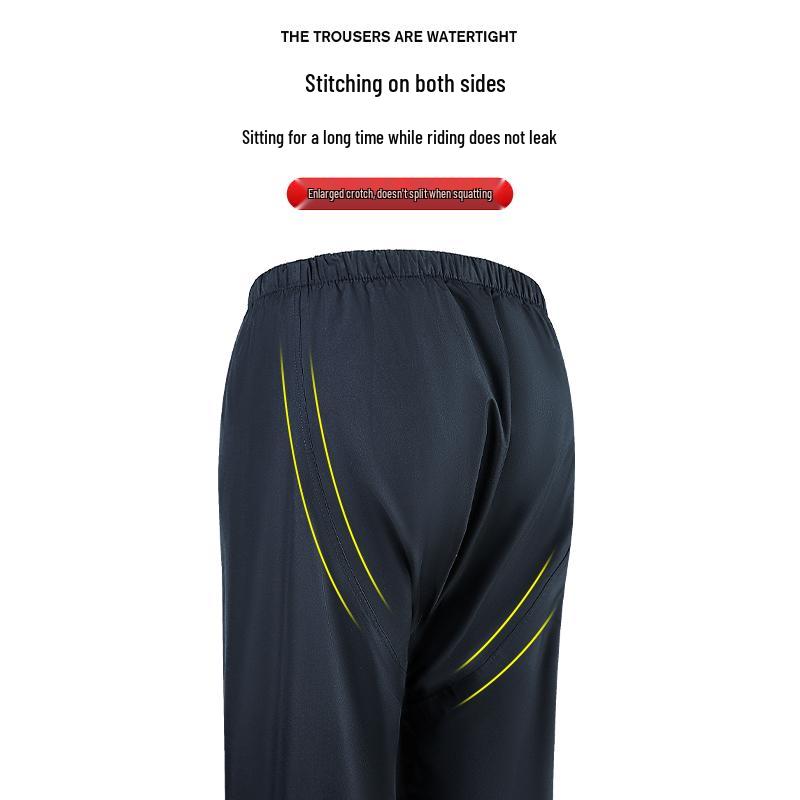 Unisex Full Body Raincoat & Pants Set: Split Style, Reflective, Storm-Proof for Electric Riders
