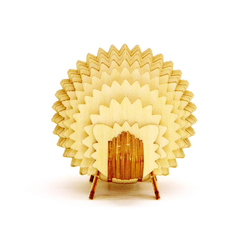 Hedgehog Memo Stand A 3D Wooden Puzzle DIY Craft Kit for Kids and Adults Alike Educational Toy for Boys and Girls a Great 3D Art Piece and a Great