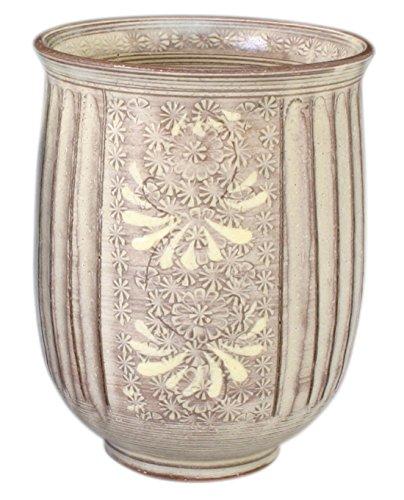 

Kyoyaki, Kiyomizu-yaki, Toraku Kiln, Large Teacup, Sepia, urc707-01