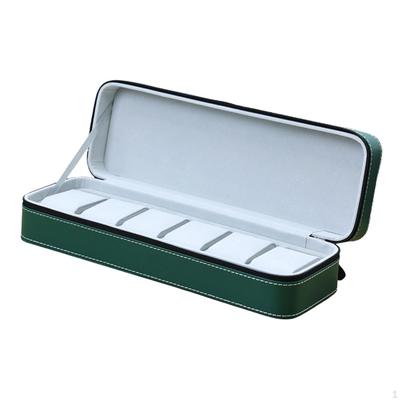 Boîte de rangement pour montres, Étui, Accessoire cadeau, Anti-poussière, PU avec fermeture éclair, Boîte d'exposition Contenant