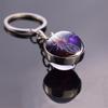 Libra Glass Ball Glowing Jewelry Key Rings 12 Constellation Keychain Zodiac Keychain Luminous