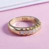 Finger kreative smykker mote kvinner legering dekorasjon geometri rad enkelt ring for bryllup
