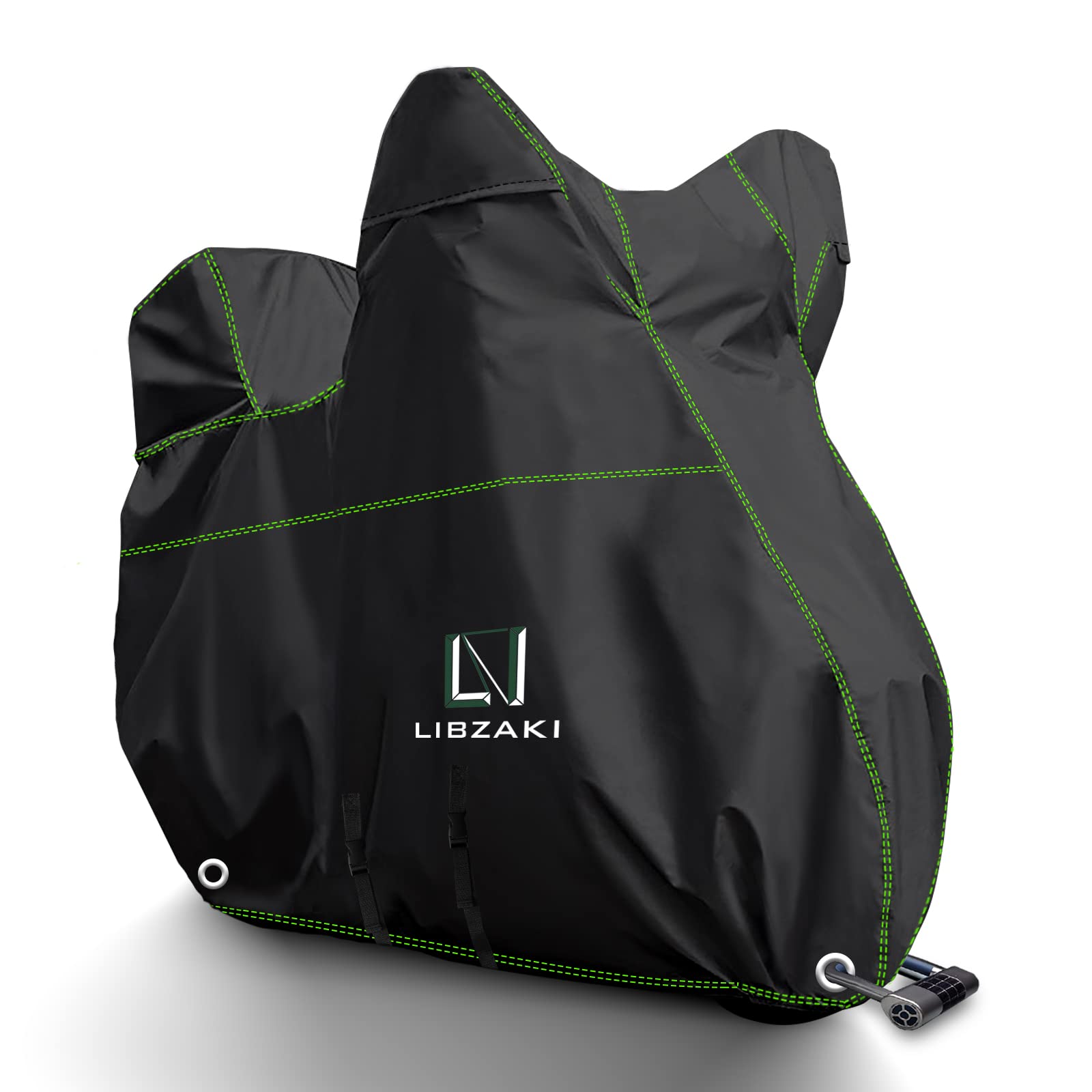 

Libzaki Мотоциклетный Супер Улучшенный Толстый Чехол для Мотоцикла Большого Размера до 6 л, Водоотталкивающий, Защита от УФ-лучей [Ткань 300D], Коробки, (черный) чёрный